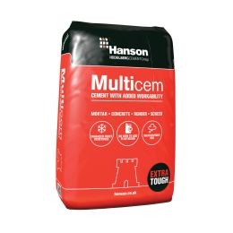 Hanson Multicem Cement - Plastic Bag 25kg