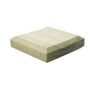 Grange Flat Timber Post Cap - Treated Green - (100 x 100mm)