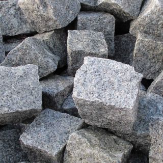 Granite Setts 100mm x 100mm x 100mm Silver Grey