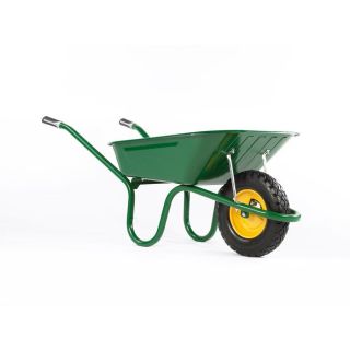 Haemmerlin Original Wheelbarrow 90L Green - with Puncture Free Tyre