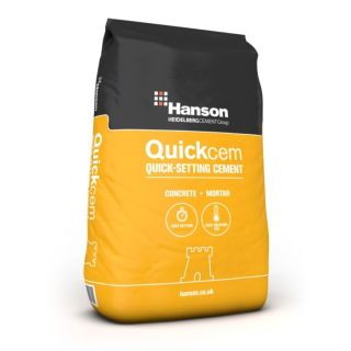 Hanson Quickcem Quick-Setting Cement - 25Kg