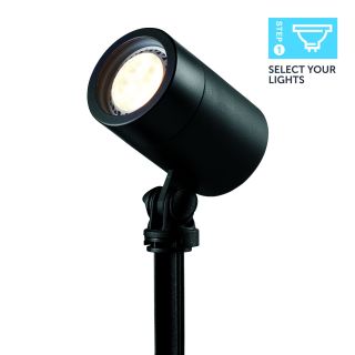 Small Ellumiere Black Spotlight - 2W LED, 0.5m Cable, Spike & Weighted Base