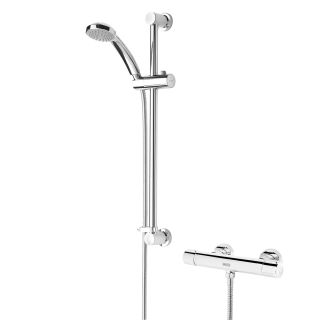 Bristan FZSHXMMCTFFC Frenzy Safe Touch Thermostatic Bar Mixer Shower with Multifunction Handset