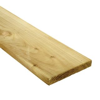 Arris Gravelboard - Sawn Green Treated Softwood - 2400 x 150 x 22mm