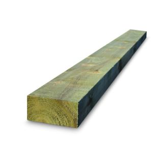 New Green Treated Sleeper - Soft Wood 195mm x 95mm x 2400mm