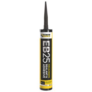 Everbuild EB25 Sealant & Adhesive - Black - 300ml