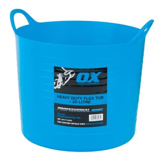 OX Pro Heavy Duty Flexi Tub - Blue - 20 Litre