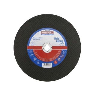 Faithfull Metal Cutting Disc - Flat - 300mm x 3mm x 22mm