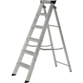 Youngman / Werner Mastertrade Aluminium Builders Stepladder - 6 Tread