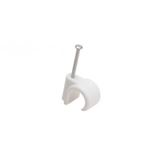 Talon Nail-In Pipe Clip 10-12mm - White