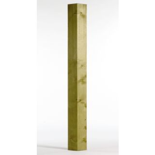 Green Treated Fence Post - Soft Wood - 4 x 4 x 8'