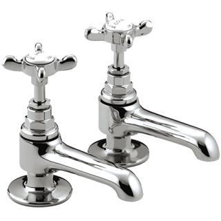 Bristan N13/4CCD 1901 Chrome Basin Taps (With CD Valves) 3/4