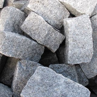 Granite Setts 100mm x 100mm x 200mm Silver Grey