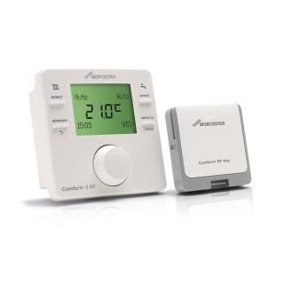 Worcester Comfort+ II RF W/less Programmable Room Thermostat & Receivr