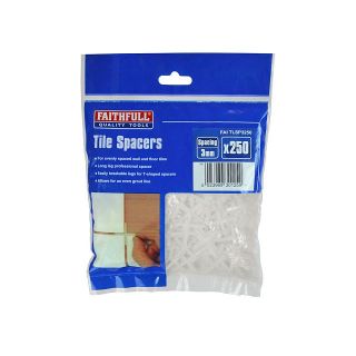 Faithfull FAITLSP2250 Tile Spacer Long Leg - 2mm - Bag of 250