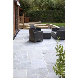 Silver Grey Sandstone Slab - 300 x 300 x 20mm