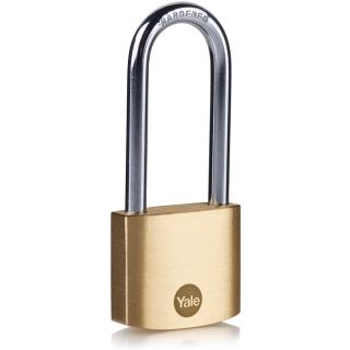 Dale Hardware Y110B/40/152/1 Brass Long Shackle Padlock 40mm