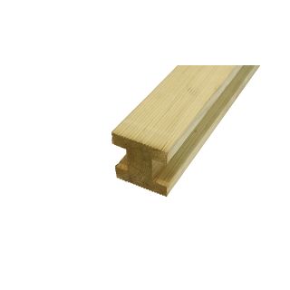 Grange Elite Grooved H Slotted Fence Post - Pressure Treated - (90mm x 90mm x 2400mm)