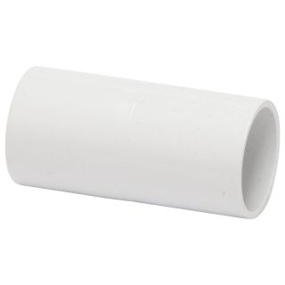 Polypipe Overflow Straight Coupling - 21.5mm - White