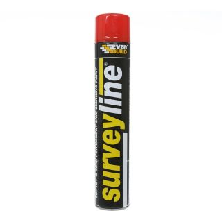 Everbuild Surveyline Marking Paint 700 ml Red