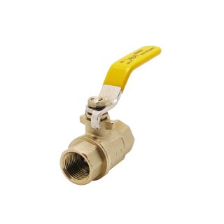 EP Lever Ball Valve Female Yellow Handle 2 Gas