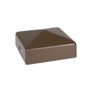 Fencemate Durapost Cap with Bracket 75 x 75mm - Sepia Brown