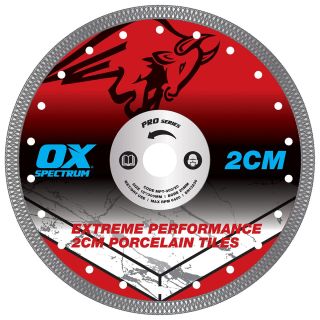 Ox Tools - Spectrum Extreme Porcelain Cutting Blade - 2CM - 115/22.23mm