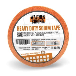 Walther Strong Double Adhesive Hi-Strength Scrim Tape 50mm x 90m - Pack of 2