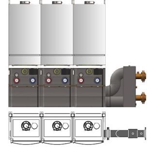 Worcester TL3 V2 Cascade Kit - with insulated LLH