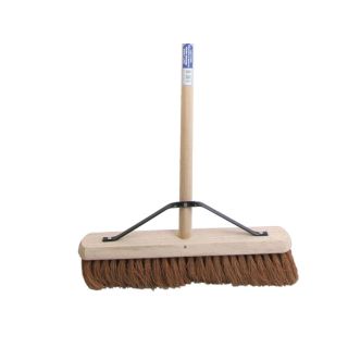 Faithfull FAIBRCOCO18H Broom Soft Coco 45cm (18in) Handle & Stay