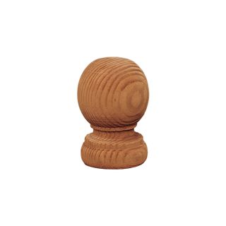 Ball Finial Timber Post Cap - 13.5 x 10 x 10cm