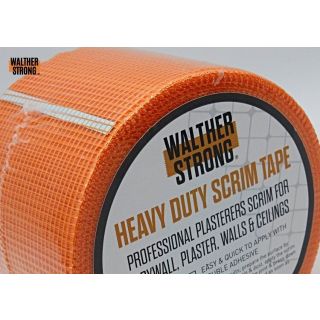 Walther Strong Heavy Duty Orange Scrim Tape - 50mm x 90m (Twin Pack)