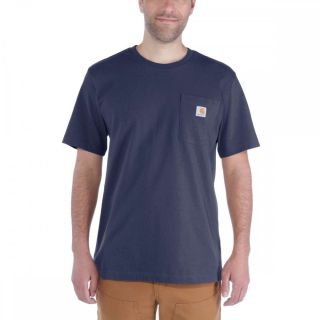 Carhartt Relaxed Fit Heavyweight K87 Pocket T-Shirt - Navy - Large