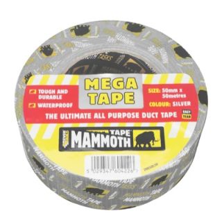 Mega All Purpose Duct Tape - Silver - 50m x 50mm