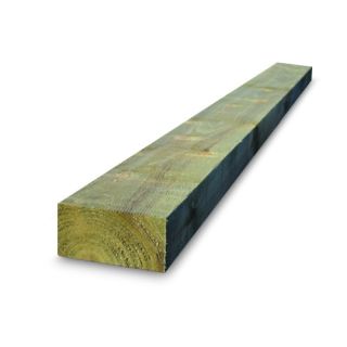 New Green Treated Sleeper - Soft Wood 240mm x 120mm x 2400mm