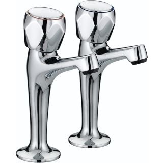 Bristan VACHNKCMT Club Chrome High Neck Pillar Taps