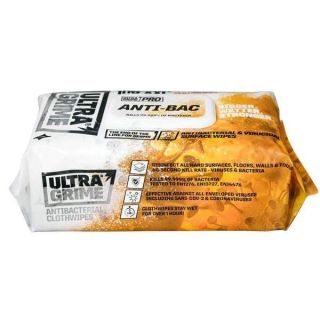 UltraGrime Anti-Bac 5930 XX-Large Cloth Wipes - Pack of 100