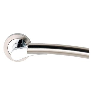 Dale Hardware DH003650 Satin Nickel Polished Chrome Arc Ultimo Lever