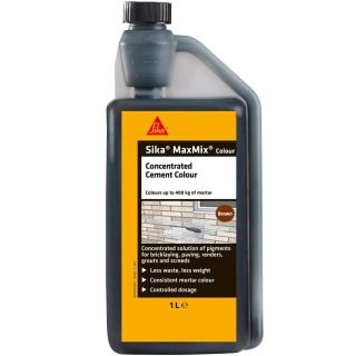 Sika Maxmix Cement Colour - Brown - 1 Litre