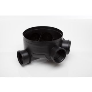 Polypipe Chamber Base 320mm - Black Plastic