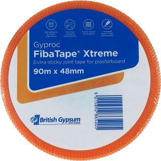 Gyproc FibaTape Xtreme Orange Drywall Joint Tape - 48mm x 90m