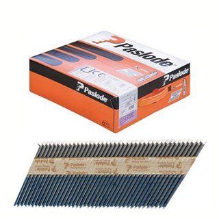 Paslode 141204 IM350 2.8 x 51mm Ring Galvanised Framing Nails - Pack of 3300 & 3 Fuel Cells