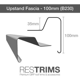 Restec Upstand Fasica Trim B230 - 100mm x 3 Metre