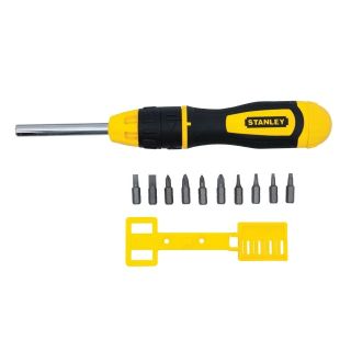 Stanley STA068010 Multibit Ratchet Screwdriver &10 Bits