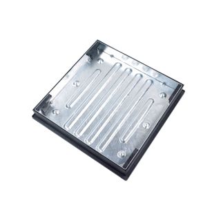 Galvanised Man Hole Cover And Frame For 65mm Paver 600mm x 80mm x 600mm - 5 Tonne