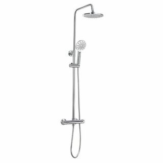 Wyndam Thurso Twin Round Overhead Chrome Shower Pack