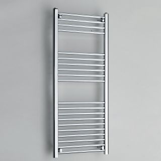 Kartell Chrome 22mm Straight Towel Rail 600 x 1200mm Kit - Including 15mm Straight Valves