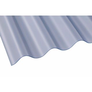 3 PVC Corrugated Sheet 762mm x 0.8mm x 1825mm Clear