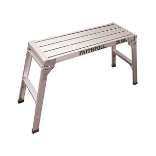 Faithfull FAISTEPUP3 Fold Away Step Up - Aluminium 100 x 52 x 30cm