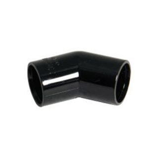 Floplast black oveflow 135 degree bend 21.5mm OS12B